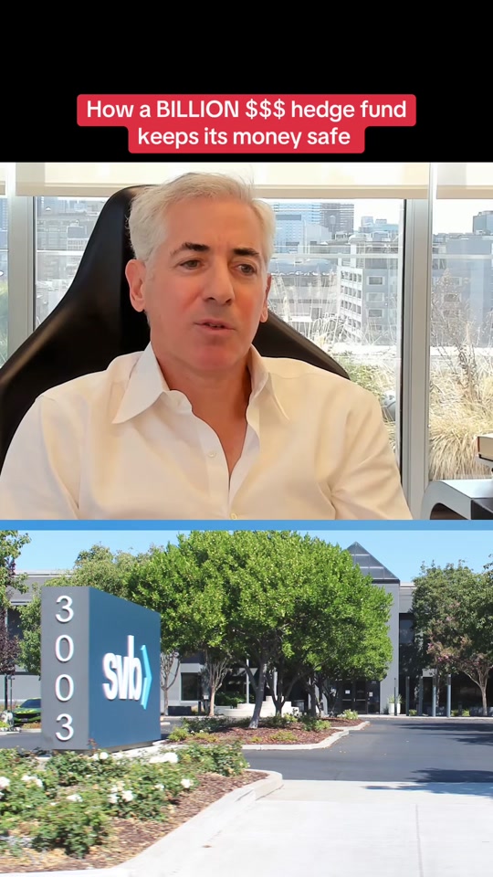 How a BILLION $$$ hedge fund keeps its money safe — Billionaire Bill Ackman on the #20VC podcast with #HarryStebbings — #hedgefund #banking #billionairemindset #finance #business  thumbnail