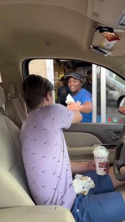 OH MY GOSH #reaction #prank #carprank #mcdonalds #icecream #omg #wow #mrbeast #trending #popular thumbnail