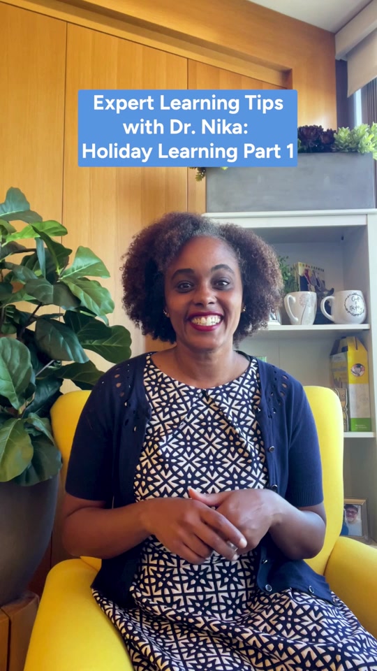 Learning never takes a break, but you can make it fun! Dr. Nika will be sharing helpful tips on how you can keep your child learning during holiday break, so follow along to learn more.  #experttips #parentingtips #parenttok #learningisfun #momtips #familytime #ABCmouse thumbnail