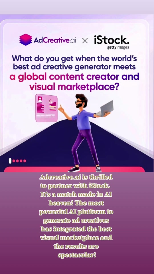 Adcreative.ai is thrilled to partner with iStock.  It's a match made in AI heaven! The most powerful AI platform to generate ad creatives has integrated the best visual marketplace and the results are spectacular!  Try 100% free for 7 days. Cancel Anytime (Link in profile) Link >> https://free-trial.adcreative.ai/AI-Adcreative   #marketing #adcreativeai #bulkcreatives #advertisingagency #marketingagency #advertising #creatives #ecommerce #startupbusiness #agency #growthhacking #graphicdesigners #smallbusinessowner #freetrial #viral2022 #googleads #facebookpostdesign #instagrampostdesign #socialmediamarketing #businessowner #businesssupport #businessstrategy #businesssuccess #onlinemarketing #Roas #Socialcreatives #foryourbusiness  thumbnail