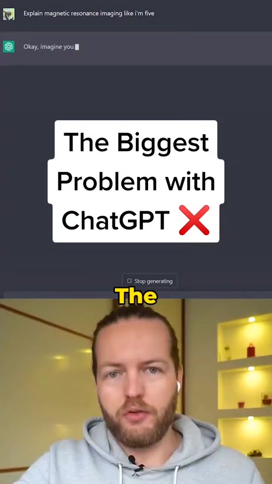 Biggest problem with ChatGPT #ai  #artificialintelligence  #chatgpt  #technology  #midjourney  #tech   thumbnail