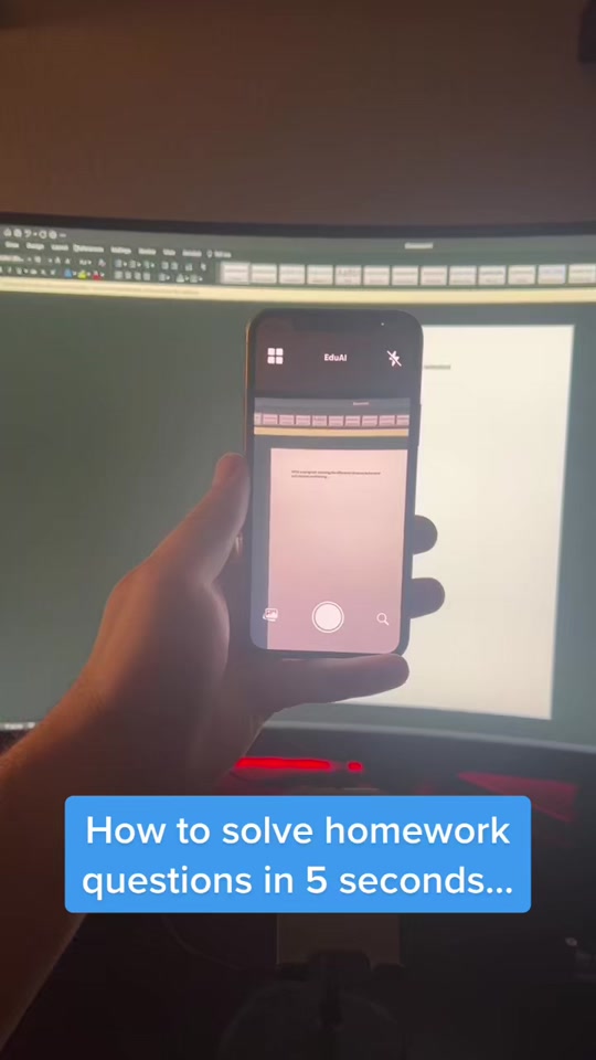 Scan pics and get AI responses in seconds! #eduai #homeworkhelp #studenthacks #homeworkhacks #chatgpt thumbnail