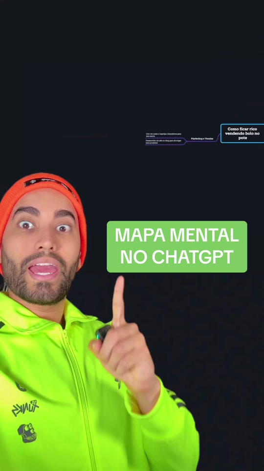 MAPA MENTAL DE GRAÇA NO CHATGPT 🚀🤯 O site do mapa é www.markmap.js.org #inteligenciaartificial #ai #noticias #curiosidades #chatgpt #tiagolemosx  thumbnail